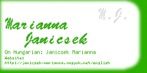 marianna janicsek business card
